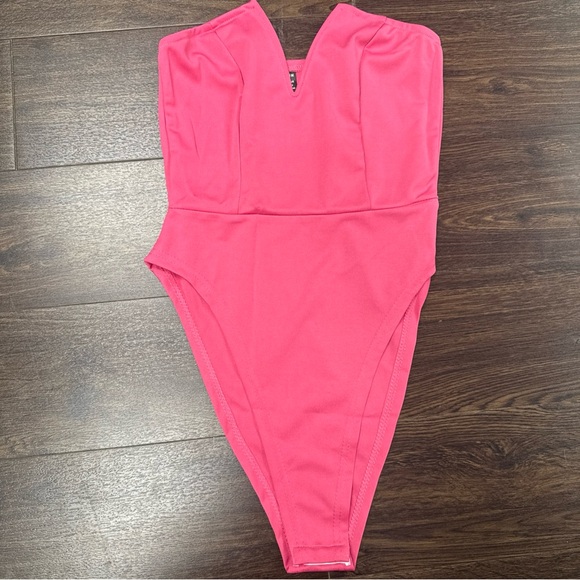 SHEIN Tops - SHEIN Hot Pink Women's Bodysuit nwot